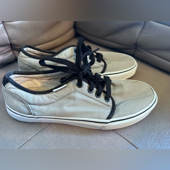 Vans Old Skool Low Canvas Trainers TB4R Grey/Black/White/US7 EUC - Picture 2 of 15